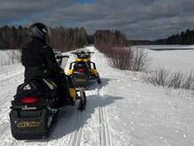 Our 2012 Skidoo TNT sleds in Jackman Maine.