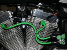 Relocated coil and ignition.