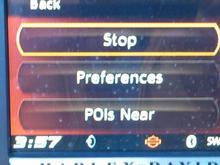 his is the Stop Route Guidance button ..To Cancel Route Guidance manually from the Nav Screen. Use the Toggle Button on the right handle bar as your mouse... toggle to highlight the Icon on the bottom right of the screen... The Icon is 3 lines with dots after them... T... When highlighted it has a orange ring around it. To select push the toggle switch in like clicking a mouse... The next screen will have STOP at the top... Highlight that with the mouse/toggle button then push in/click the toggle button and it will stop the route guidance.