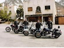 Recent ride with my brother to my left and my two buddies on the right