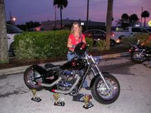 Little Miss Bobber, &amp;  "Peanut"  and hanes city bike night