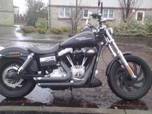 My Street Bob with a new front Spoiler and the Screaming Eagle heavy Breather. Wicked!
