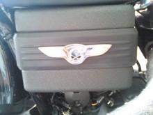 Battery Cover after paint job and adding the badge