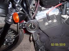 had to take tank off to get a paint match/ speedo reloc.