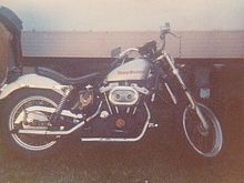 '73 XLH
Dad's, loaned to me.  He installed the kicker.  Charleston, SC, 1977.