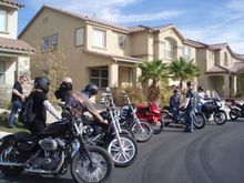 Bikes at Chiefs house