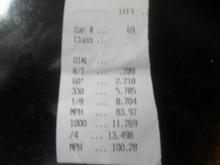 My best time at Bradenton Race track 6/25/2010