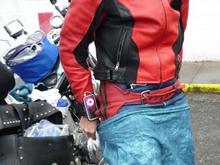 Jeans Fogg Toggs, easy to put on when your dry not not so easy when your soaked.