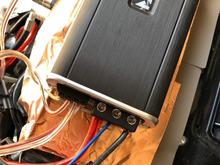 the tray with the pads an tape. I didn't take a pic of the wrapped power wire