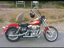 A nice slightly customized 1985 Wide Glide  with only 4000 miles