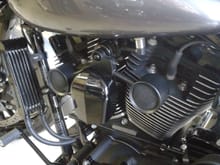 change oil cooler core from small 6 row to 7 as on other bikes