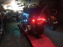 heres the custom dynamics breakout under fender led, run/brake/turn/. as well as the bullets, look how much light is hitting wall?hmmmmm