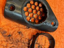 Used a Dremel with a cutting wheel to remove the vent insert portion of the inside bracket...