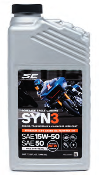 NEW! SAE 15W50 / SAE 50 SYN3 Full Synthetic Lubricant - Harley