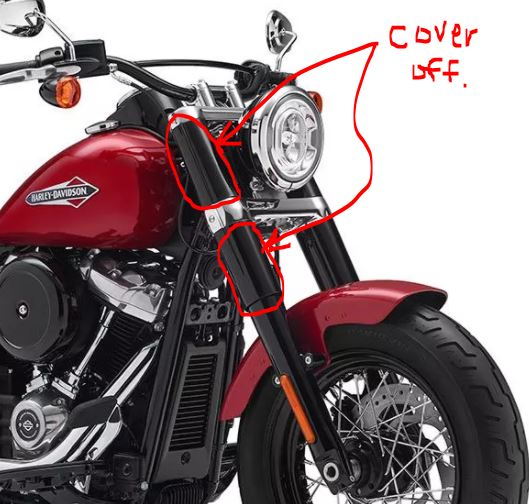 softail fork covers