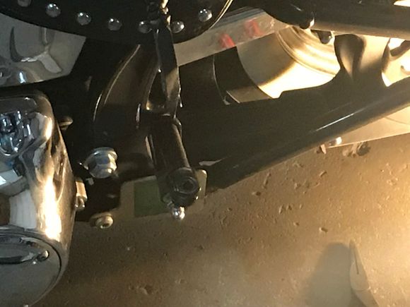 Need to remove the peg, to access the mount bolt.