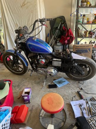 Picture of the bike. You see it needs some help..