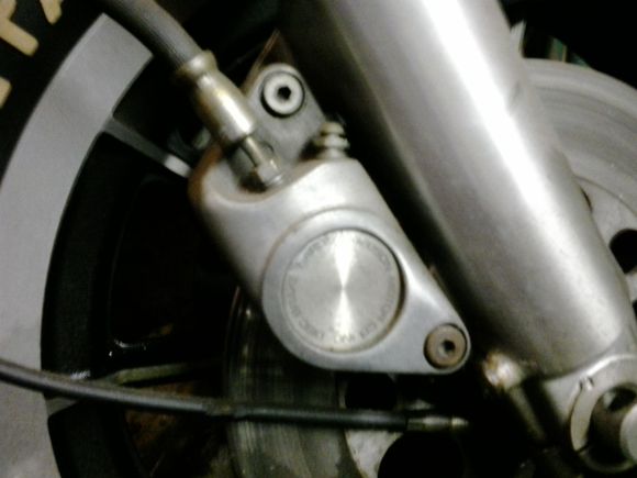 This is the stock caliper on my 1978 1/2 FXE that came stock with a dual disc brake setup