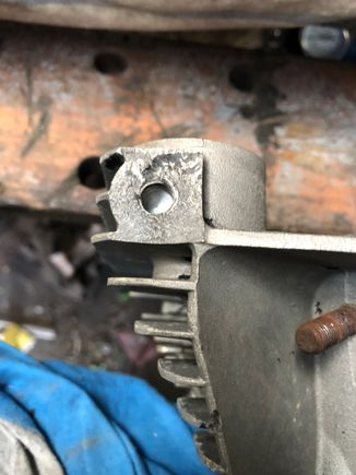 Broken motor mount lug