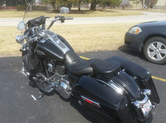 I found the SGS tins and someone had stretched bags with the pin stripe on it. I also liked the CVO look so found the wheels, dash, and seat. 