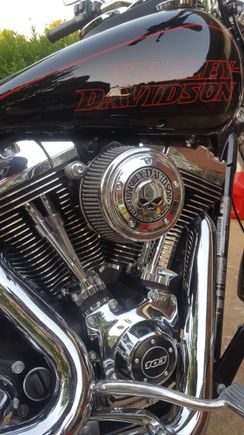 My newest addition to the bike (sorry it was filthy for this picture it waa pre-wash lol]