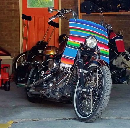 Looks OK on the bike actually kinda like the old ugly gold wings :)