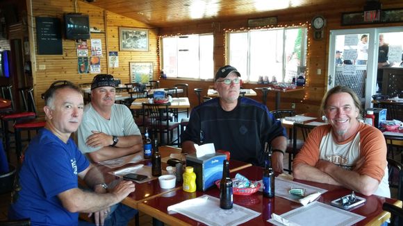 Inside the San Souci bar with the gang!