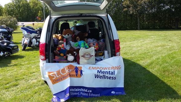 The toy loaded van for St. Clair Child and Youth.