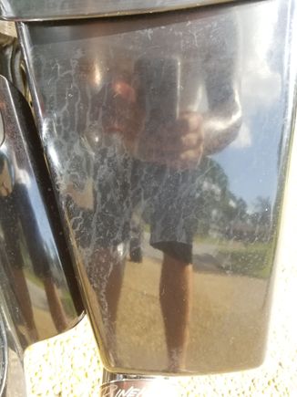 The circle you see is where a former owner had a sticker