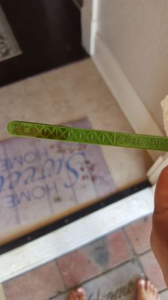 So after that 2 minute idle i got a reading of 3 full X's. So i feel much better. I was debating whether or not if i should syphon more out till it came 2 that half way mark or not. But i now realize if i did that id end up syphone more out and possible running it too low on oil!!!! 