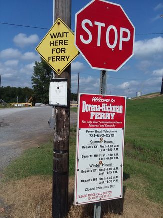 This Ferry is the last one to run on the Mississippi river. This was the second time my dad and i had been in it, and it was still great. It is in Hickman Ky, and you are dropped off in Missouri about an hour from Sikeston. 