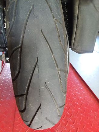 You can see in this photo that it appears to be seperating and chunks coming out in the seam. 