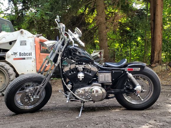 This is my 1989 sportster that i made my own.