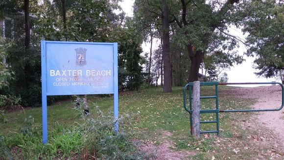 
Baxter Beach at the end of our road.