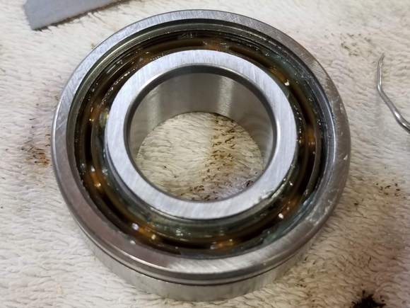 Encoder is packed with Vaseline