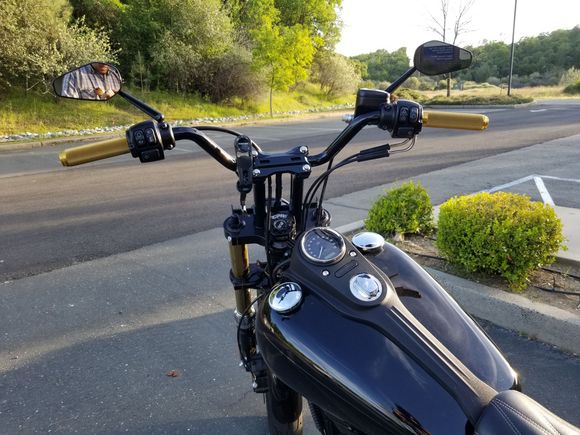 Big Al's 8" pullback risers with Speedkings High bend bars.