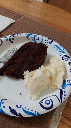Made a stop at my Mom's for some more of her birthday cake.