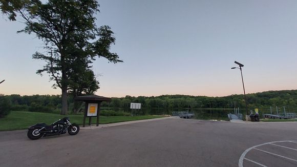 Headed back west, up and around the Rockford Airport, to head down the Rock River at sunset. 