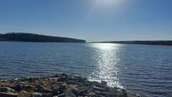 I crossed over the Illinois River, west bound, in Lacon Illinois, then headed back north.