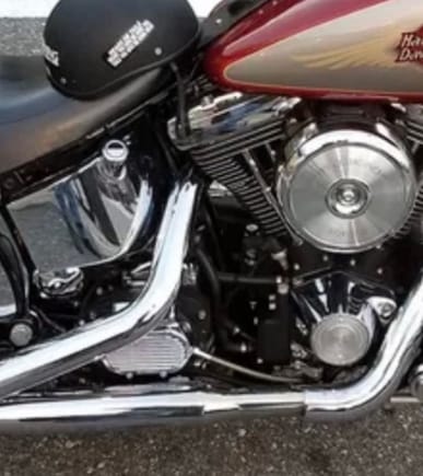 1997 Softail stock exhaust