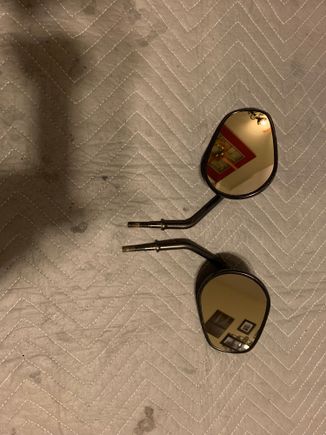 Aftermarket Black short stem mirrors, has some chips and nicks. 

$25 shipped