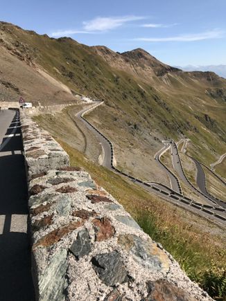 Passa de Stelvio, Austrian, Italian border. Not techn cally MY motorcycle