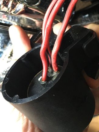 Stock wiring on back of ignition