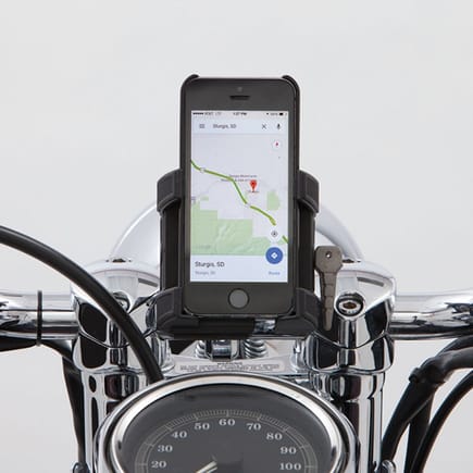Smartphone Holder with Bar Mount (available in black & chrome)