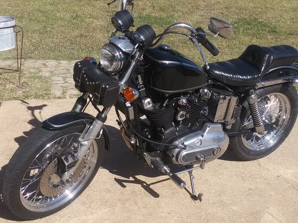 1977 XLH 1000, thank's to my awesome Wife! She bought it as a Retirement Project Bike for me. 3 years for total rebuild.