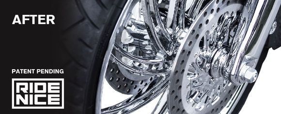 After installation on a PM rim equipped Harley with ABS brakes.