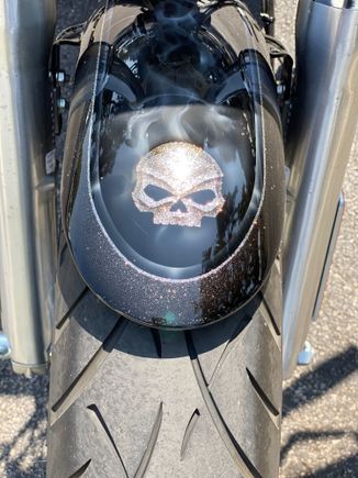 This fender was from HD Custom Paint Division that was never picked up.