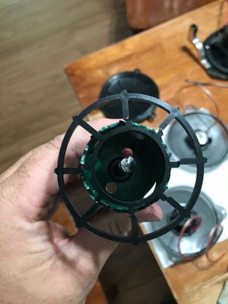 Cut up the factory grills to make the tweeter solidly mounted.
