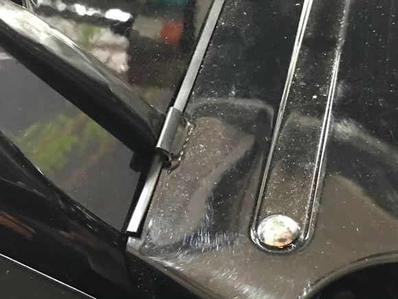 This is the cut and bend I had to make to clear the fender wiring harness. Just put pan in place and mark where wiring harness will touch. Cut the pan to allow clearance when you be d the metal.