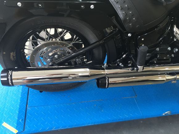 Installed the Rinehart 3.5 slip-on